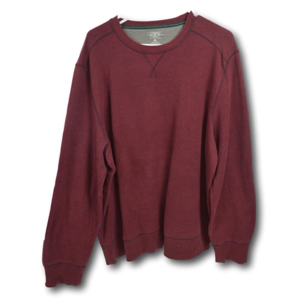 G.H. Bass & Co. Men's Burgundy Crewneck Sweater